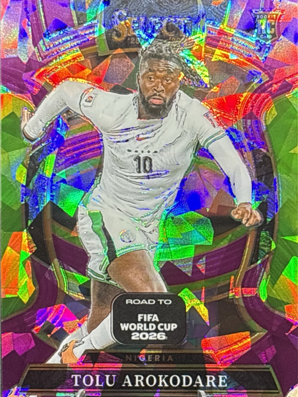 Panini Tolu Arokodare Holographic Prizm Soccer Card LE 367/599